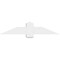 Ekena Millwork Eugene Architectural Grade PVC Gable Bracket, 48"W x 10"H x 2"D x 6"F, 5/12 Pitch GBP048X10X0206EUG00 - alternate 2